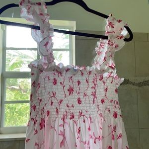 Hill house home pink botanicals Ellie nap dress